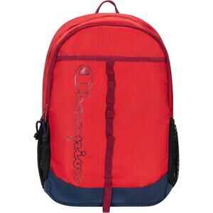 Champion Center Red & Navy Blue Backpack Fits 15" Laptop New
